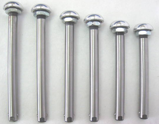 Large Button Quick Release Axles - Steel